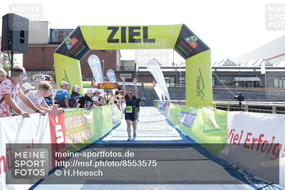 10.08.2025 - GEWOBA Citytriathlon Bremen H.Heesch http://msf.ph/oto/8553575 10.08.2025 15:47:08 Ziel 434, 437 meine-sportfotos.de