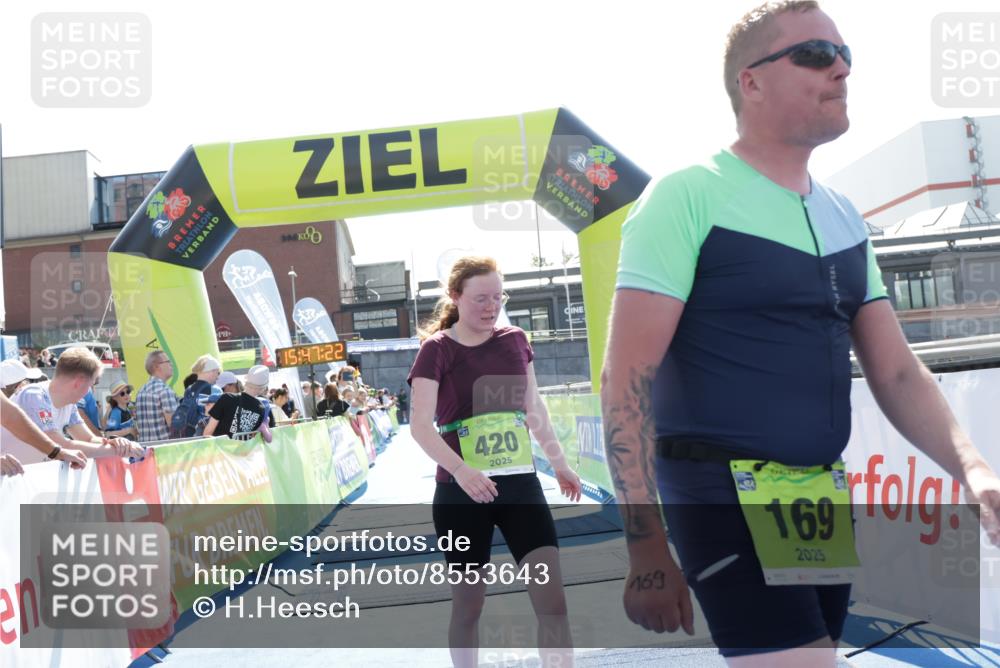 10.08.2025 - GEWOBA Citytriathlon Bremen H.Heesch http://msf.ph/oto/8553643 10.08.2025 15:47:26 Ziel 169, 420, 435 meine-sportfotos.de