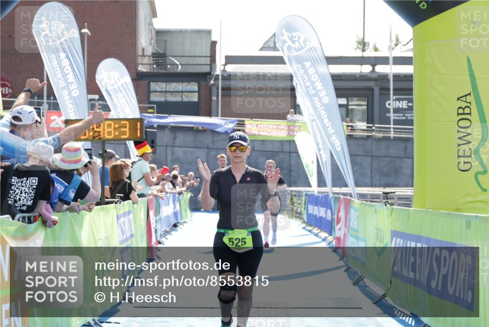 10.08.2025 - GEWOBA Citytriathlon Bremen H.Heesch http://msf.ph/oto/8553815 10.08.2025 15:48:35 Ziel 355 meine-sportfotos.de