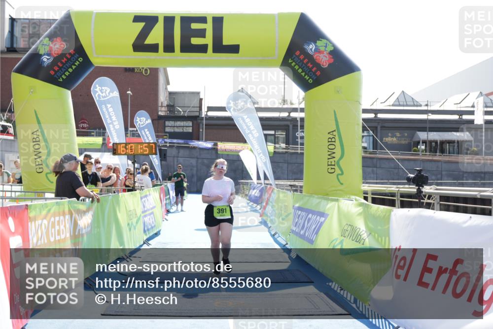 10.08.2025 - GEWOBA Citytriathlon Bremen H.Heesch http://msf.ph/oto/8555680 10.08.2025 16:02:01 Ziel 391 meine-sportfotos.de