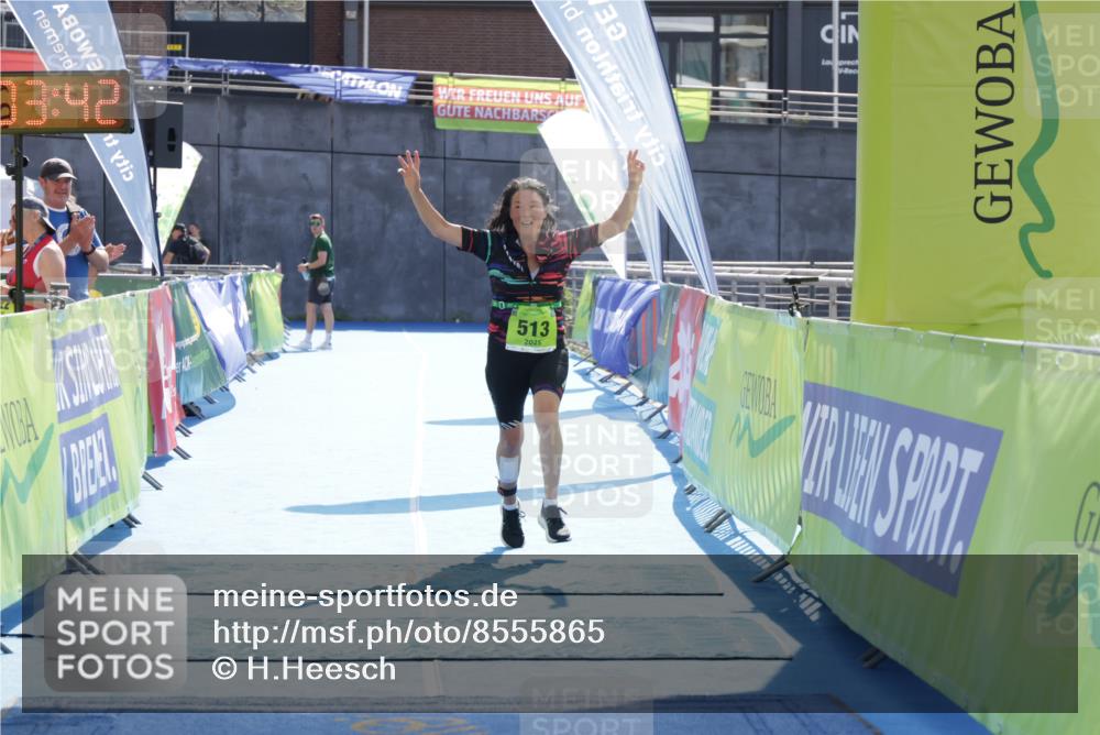10.08.2025 - GEWOBA Citytriathlon Bremen H.Heesch http://msf.ph/oto/8555865 10.08.2025 16:03:46 Ziel 513 meine-sportfotos.de