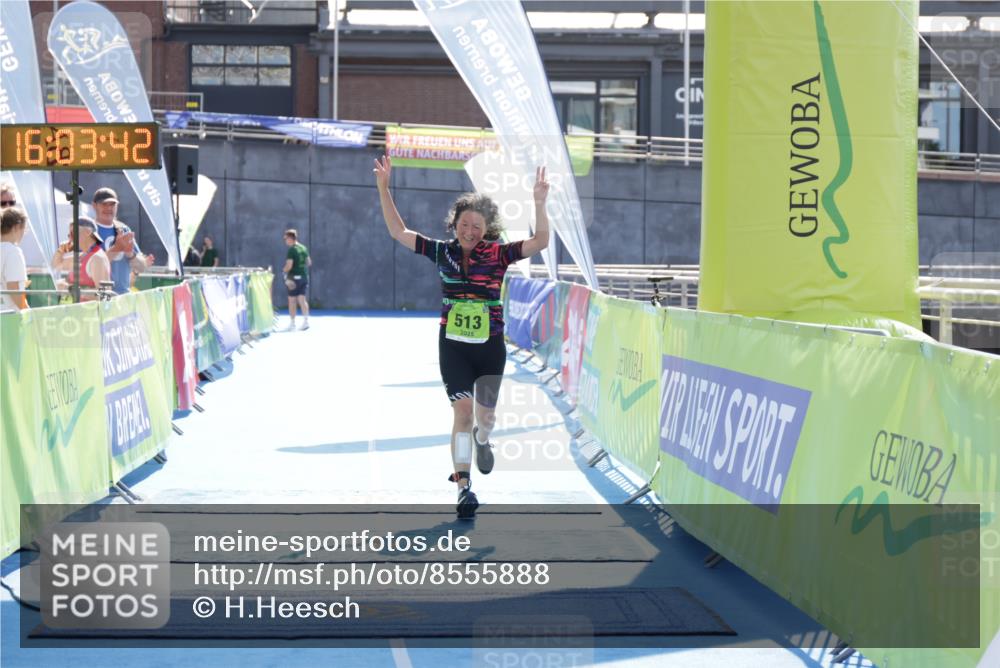 10.08.2025 - GEWOBA Citytriathlon Bremen H.Heesch http://msf.ph/oto/8555888 10.08.2025 16:03:46 Ziel 513 meine-sportfotos.de