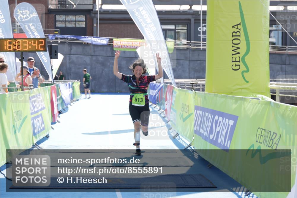 10.08.2025 - GEWOBA Citytriathlon Bremen H.Heesch http://msf.ph/oto/8555891 10.08.2025 16:03:46 Ziel 513 meine-sportfotos.de