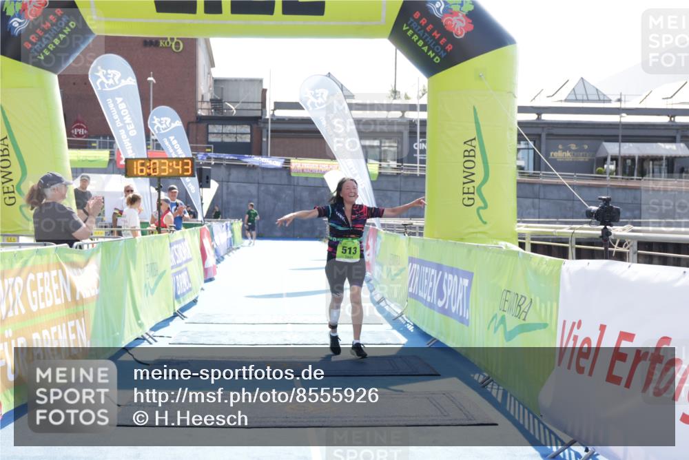 10.08.2025 - GEWOBA Citytriathlon Bremen H.Heesch http://msf.ph/oto/8555926 10.08.2025 16:03:47 Ziel 513 meine-sportfotos.de