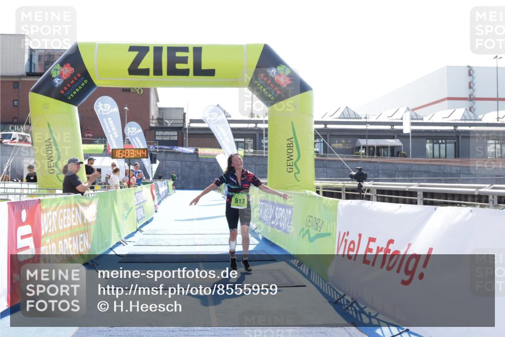 10.08.2025 - GEWOBA Citytriathlon Bremen H.Heesch http://msf.ph/oto/8555959 10.08.2025 16:03:48 Ziel 513 meine-sportfotos.de