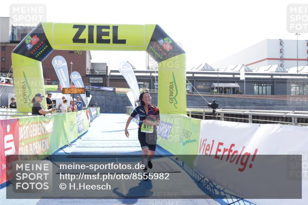10.08.2025 - GEWOBA Citytriathlon Bremen H.Heesch http://msf.ph/oto/8555982 10.08.2025 16:03:48 Ziel 513 meine-sportfotos.de