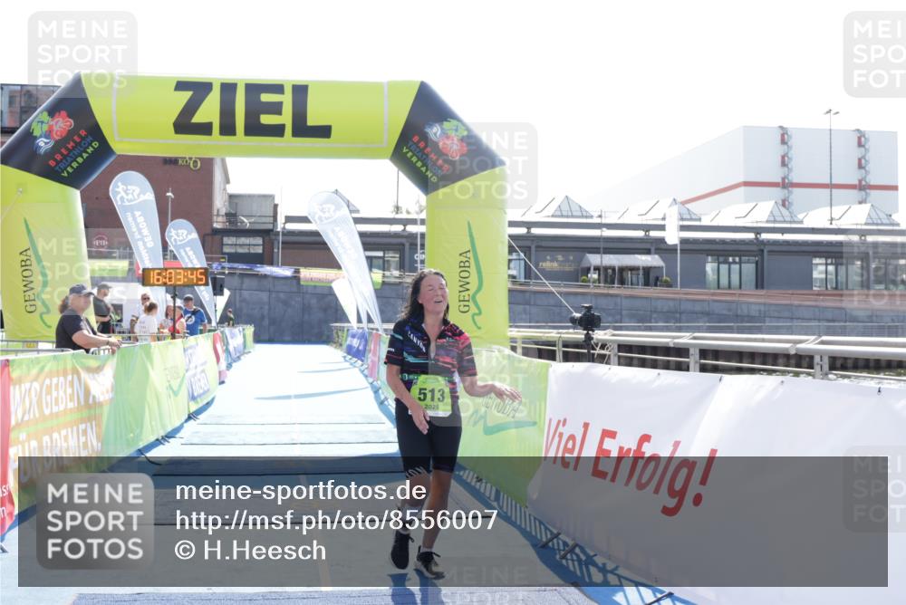 10.08.2025 - GEWOBA Citytriathlon Bremen H.Heesch http://msf.ph/oto/8556007 10.08.2025 16:03:49 Ziel 513 meine-sportfotos.de