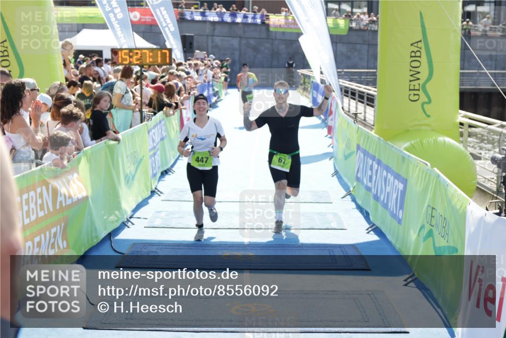 10.08.2025 - GEWOBA Citytriathlon Bremen H.Heesch http://msf.ph/oto/8556092 10.08.2025 15:27:21 Ziel 67, 103, 204, 447 meine-sportfotos.de