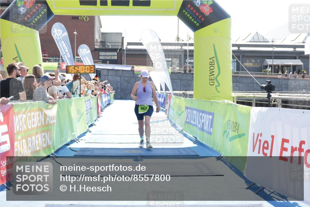10.08.2025 - GEWOBA Citytriathlon Bremen H.Heesch http://msf.ph/oto/8557800 10.08.2025 15:40:06 Ziel 463 meine-sportfotos.de