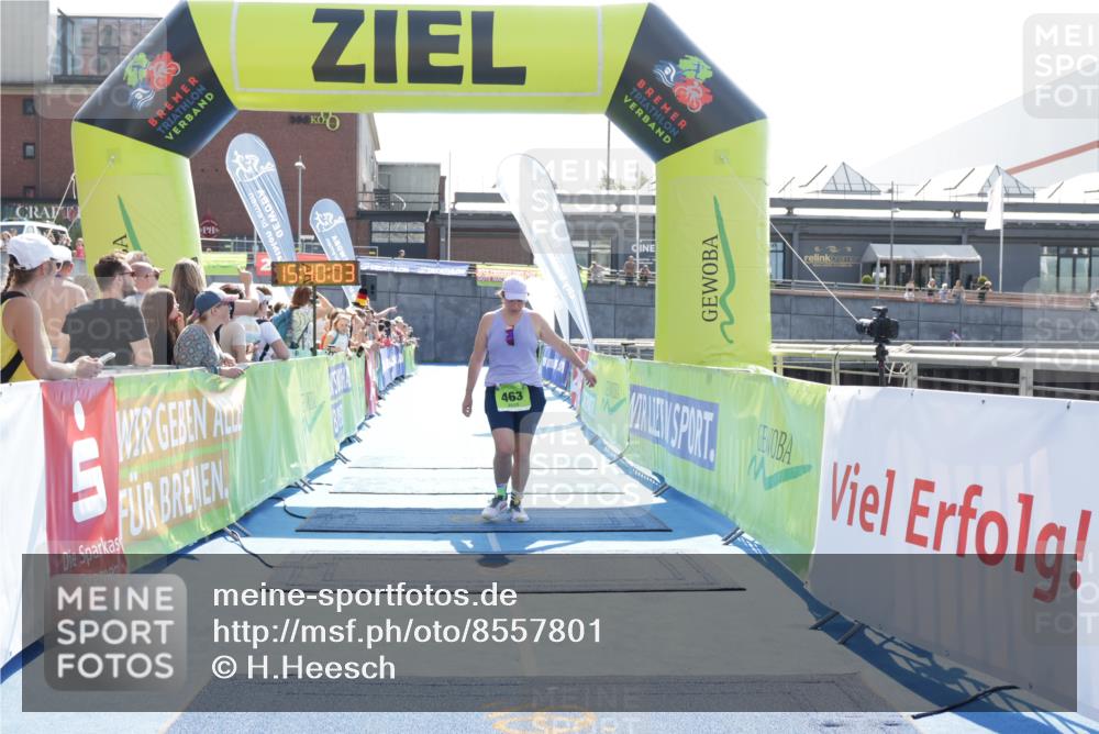 10.08.2025 - GEWOBA Citytriathlon Bremen H.Heesch http://msf.ph/oto/8557801 10.08.2025 15:40:07 Ziel 463 meine-sportfotos.de
