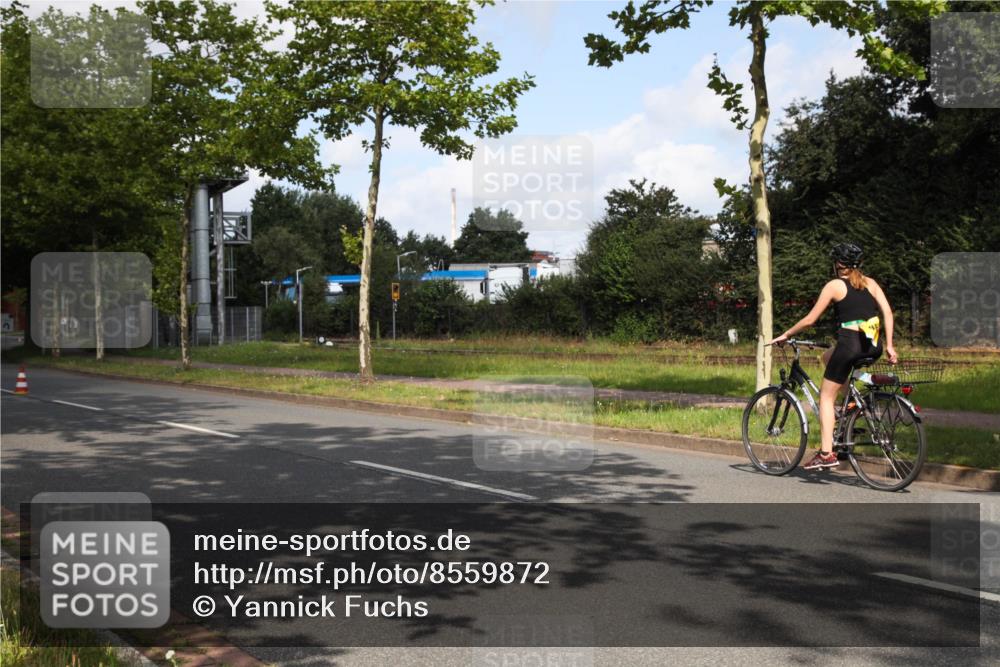 10.08.2025 - GEWOBA Citytriathlon Bremen Yannick Fuchs http://msf.ph/oto/8559872 10.08.2025 11:09:48 Radfahren  meine-sportfotos.de