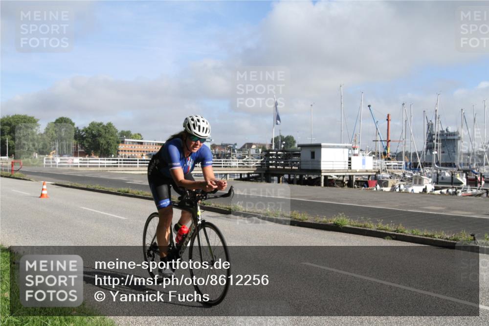 17.08.2025 - KN Förde Triathlon 2025 Yannick Fuchs http://msf.ph/oto/8612256 17.08.2025 09:19:01 Radfahren 110, 116 meine-sportfotos.de