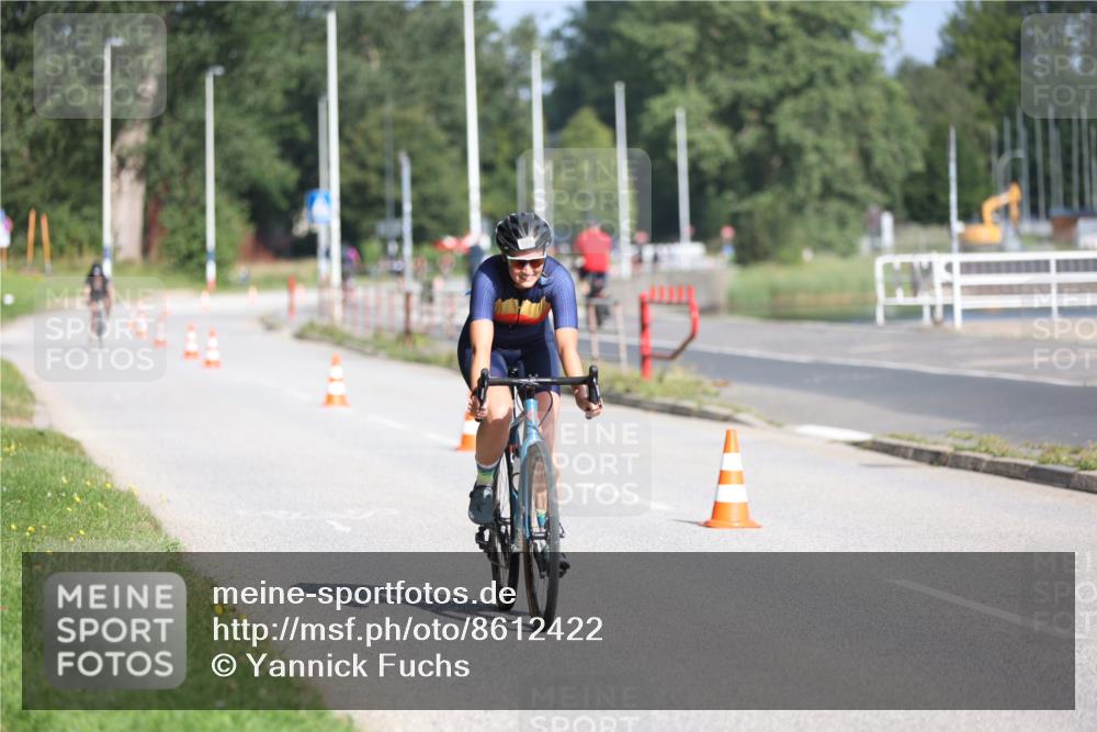17.08.2025 - KN Förde Triathlon 2025 Yannick Fuchs http://msf.ph/oto/8612422 17.08.2025 10:02:57 Radfahren 142, 153, 181, 216, 137, 153 meine-sportfotos.de