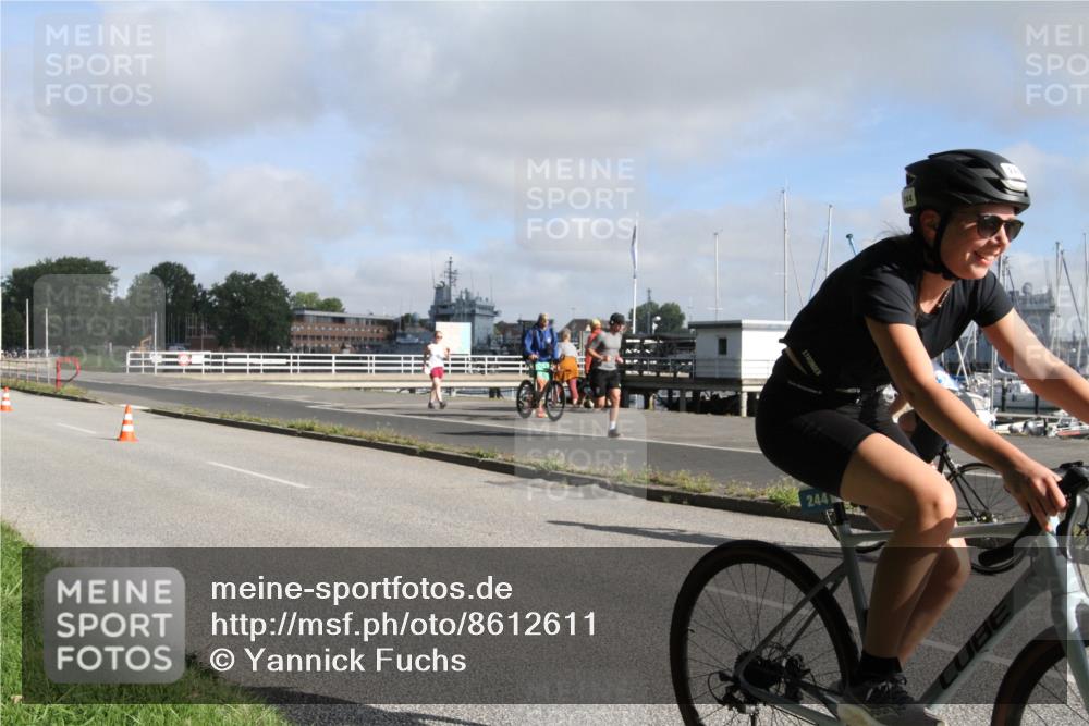 17.08.2025 - KN Förde Triathlon 2025 Yannick Fuchs http://msf.ph/oto/8612611 17.08.2025 09:31:59 Radfahren 234, 244 meine-sportfotos.de