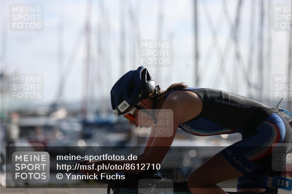 17.08.2025 - KN Förde Triathlon 2025 Yannick Fuchs http://msf.ph/oto/8612710 17.08.2025 09:14:41 Radfahren 115, 252 meine-sportfotos.de