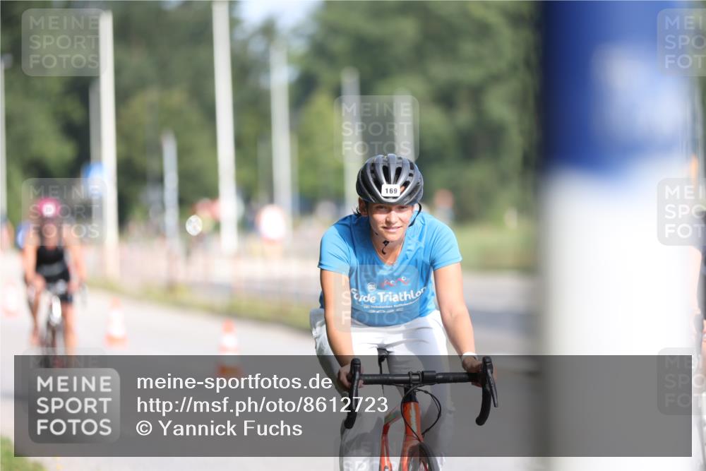 17.08.2025 - KN Förde Triathlon 2025 Yannick Fuchs http://msf.ph/oto/8612723 17.08.2025 10:05:24 Radfahren 169, 183, 202, 223, 215, 242 meine-sportfotos.de