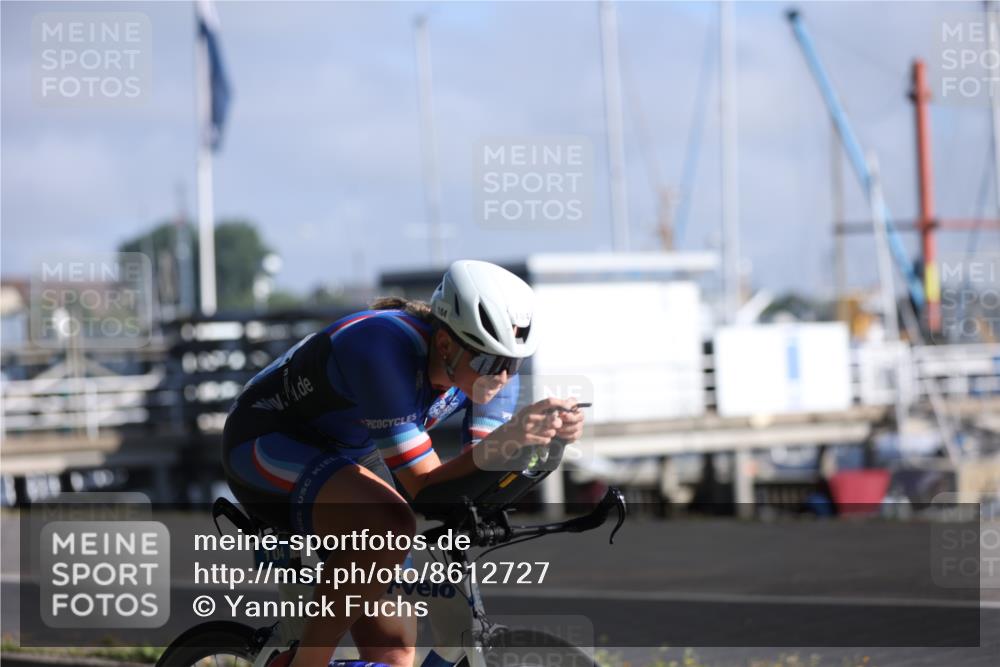 17.08.2025 - KN Förde Triathlon 2025 Yannick Fuchs http://msf.ph/oto/8612727 17.08.2025 09:15:00 Radfahren 104 meine-sportfotos.de