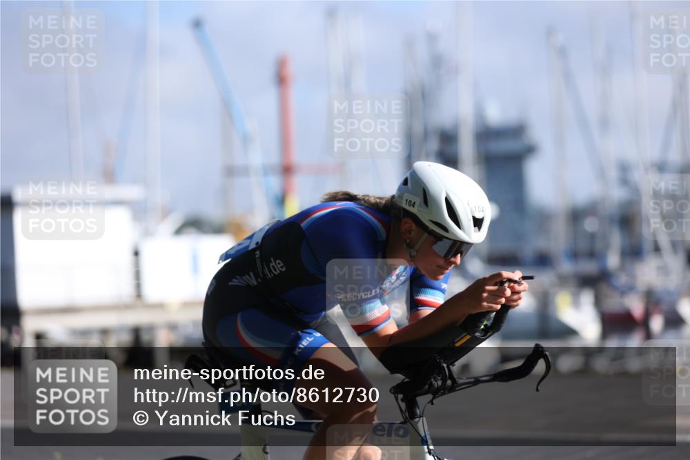 17.08.2025 - KN Förde Triathlon 2025 Yannick Fuchs http://msf.ph/oto/8612730 17.08.2025 09:15:00 Radfahren 104 meine-sportfotos.de