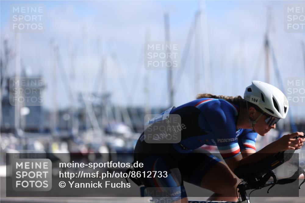 17.08.2025 - KN Förde Triathlon 2025 Yannick Fuchs http://msf.ph/oto/8612733 17.08.2025 09:15:00 Radfahren 104 meine-sportfotos.de