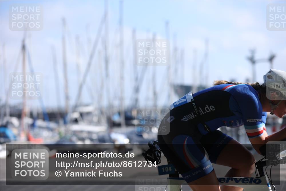 17.08.2025 - KN Förde Triathlon 2025 Yannick Fuchs http://msf.ph/oto/8612734 17.08.2025 09:15:00 Radfahren 104 meine-sportfotos.de