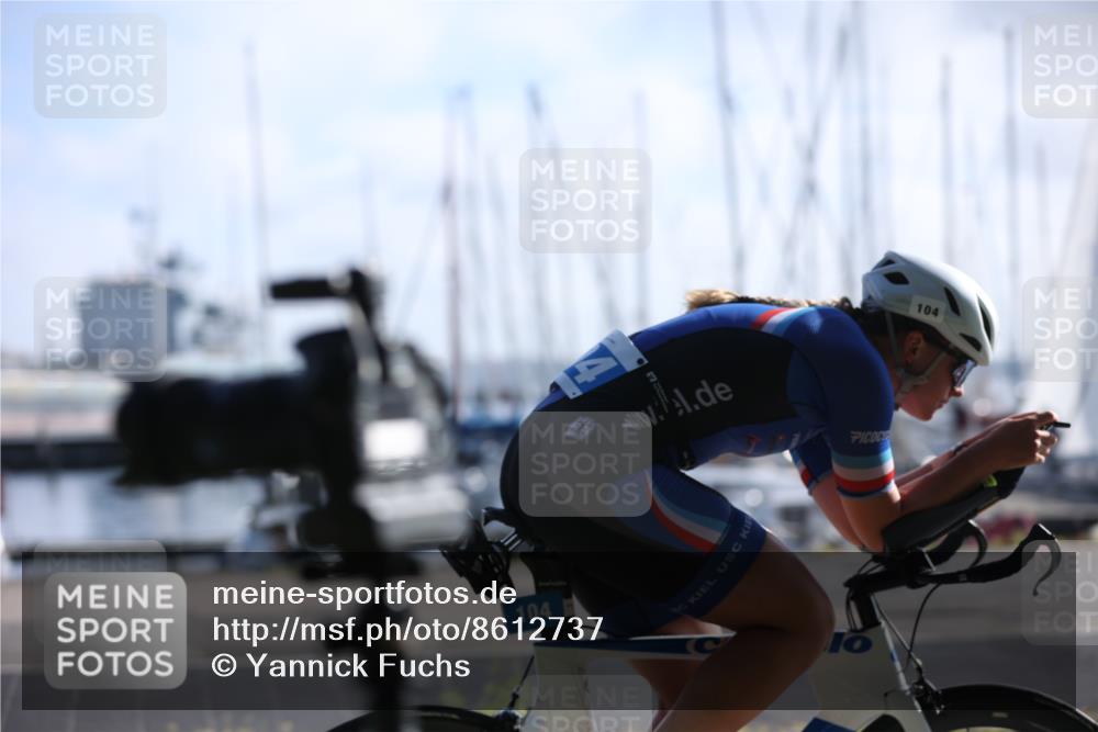 17.08.2025 - KN Förde Triathlon 2025 Yannick Fuchs http://msf.ph/oto/8612737 17.08.2025 09:15:01 Radfahren 104 meine-sportfotos.de