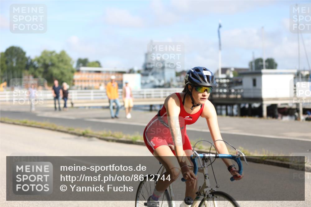 17.08.2025 - KN Förde Triathlon 2025 Yannick Fuchs http://msf.ph/oto/8612744 17.08.2025 10:05:46 Radfahren 160, 172, 207, 210, 149 meine-sportfotos.de