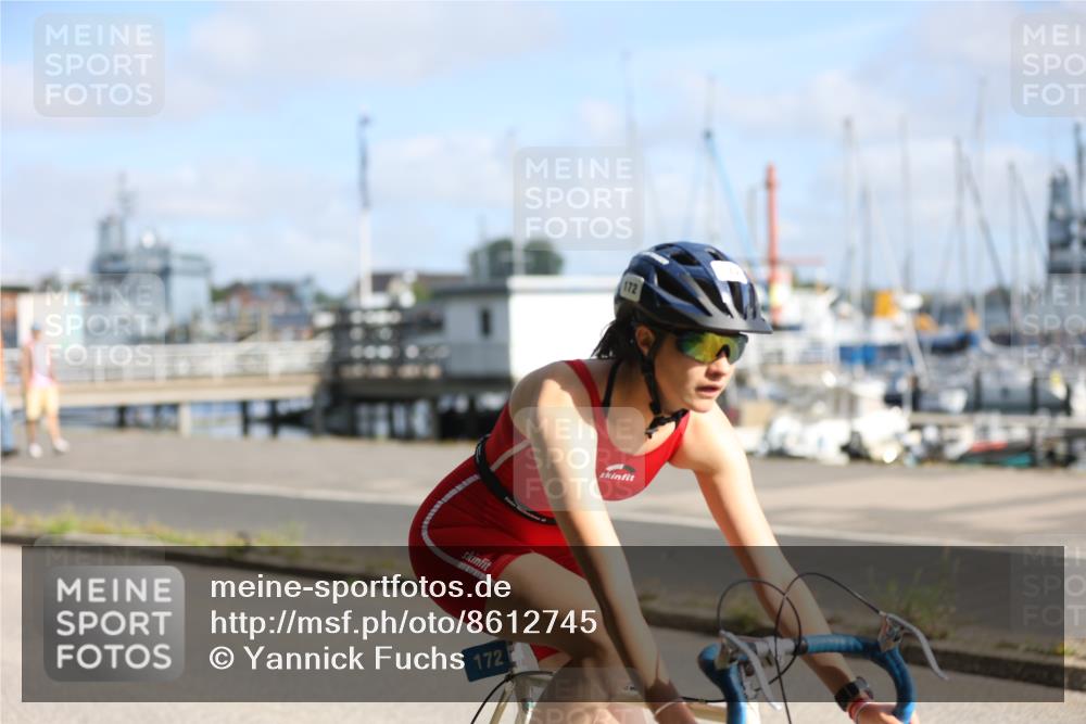 17.08.2025 - KN Förde Triathlon 2025 Yannick Fuchs http://msf.ph/oto/8612745 17.08.2025 10:05:47 Radfahren 160, 172, 174, 207, 210, 234, 149 meine-sportfotos.de