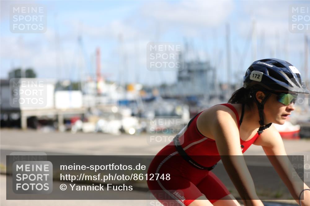17.08.2025 - KN Förde Triathlon 2025 Yannick Fuchs http://msf.ph/oto/8612748 17.08.2025 10:05:47 Radfahren 160, 172, 174, 207, 210, 234, 149 meine-sportfotos.de