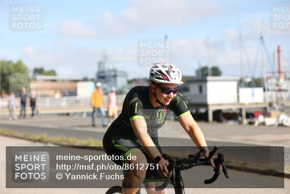 17.08.2025 - KN Förde Triathlon 2025 Yannick Fuchs http://msf.ph/oto/8612751 17.08.2025 10:05:49 Radfahren 160, 174, 207, 210, 234, 149, 172 meine-sportfotos.de