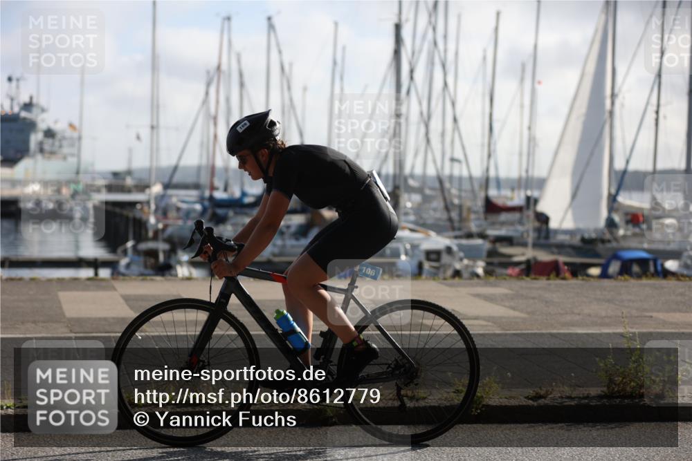 17.08.2025 - KN Förde Triathlon 2025 Yannick Fuchs http://msf.ph/oto/8612779 17.08.2025 09:15:30 Radfahren 106, 106 meine-sportfotos.de