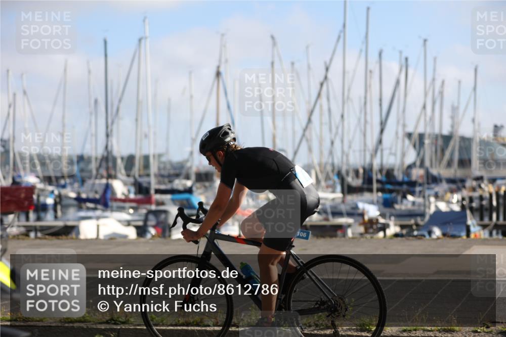 17.08.2025 - KN Förde Triathlon 2025 Yannick Fuchs http://msf.ph/oto/8612786 17.08.2025 09:15:30 Radfahren 106, 106 meine-sportfotos.de