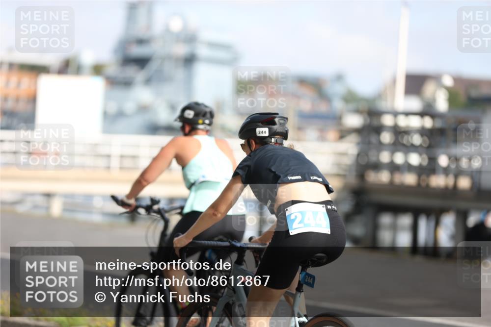 17.08.2025 - KN Förde Triathlon 2025 Yannick Fuchs http://msf.ph/oto/8612867 17.08.2025 10:06:15 Radfahren 188, 199, 244, 167, 196, 199, 244 meine-sportfotos.de