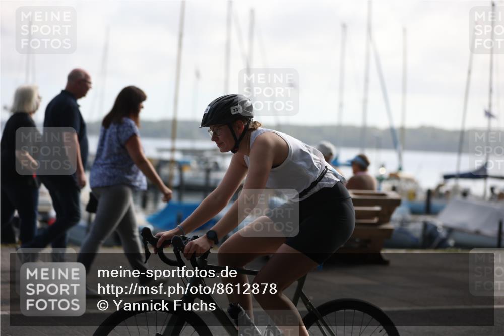 17.08.2025 - KN Förde Triathlon 2025 Yannick Fuchs http://msf.ph/oto/8612878 17.08.2025 10:06:26 Radfahren 182, 184, 212, 230, 188 meine-sportfotos.de