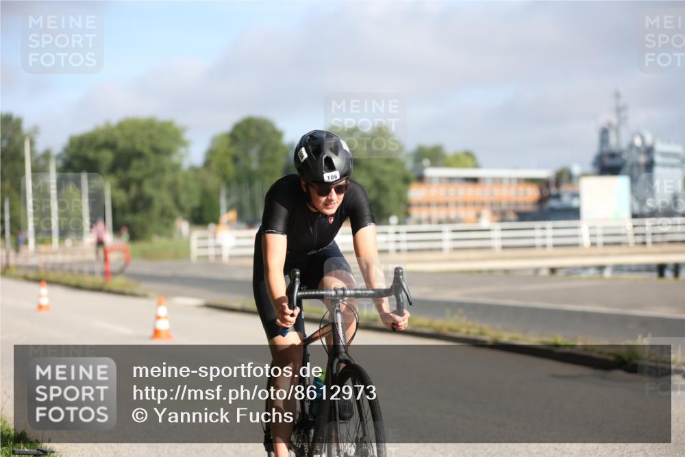 17.08.2025 - KN Förde Triathlon 2025 Yannick Fuchs http://msf.ph/oto/8612973 17.08.2025 09:17:17 Radfahren 101, 106, 108, 109, 110 meine-sportfotos.de