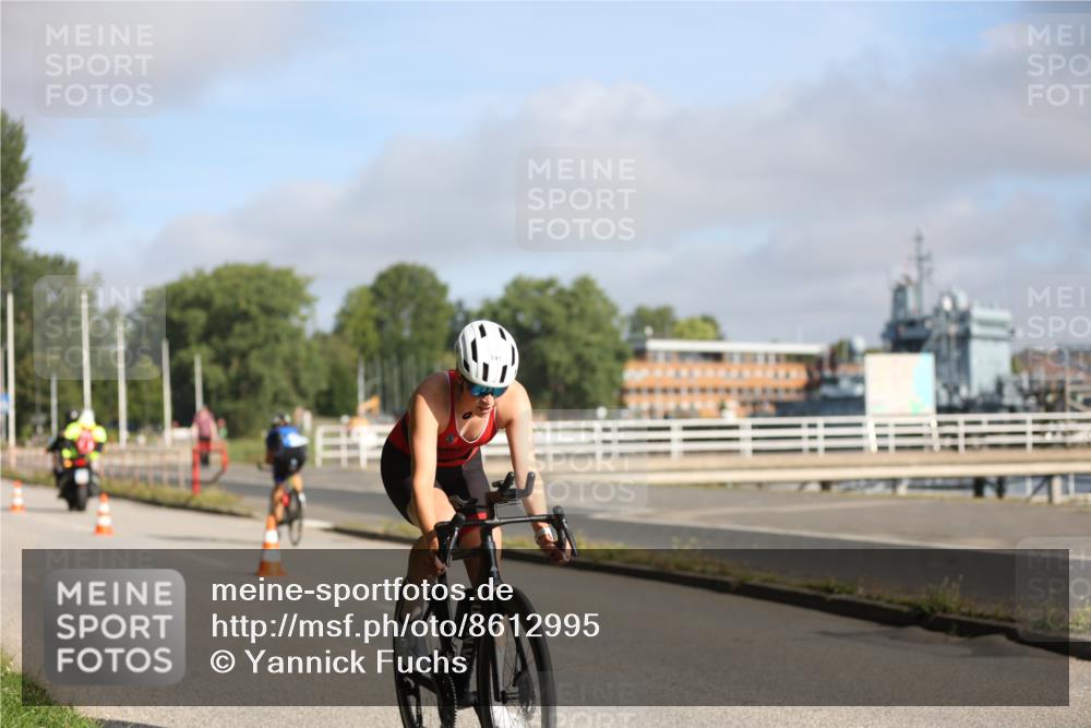 17.08.2025 - KN Förde Triathlon 2025 Yannick Fuchs http://msf.ph/oto/8612995 17.08.2025 09:17:22 Radfahren 101, 108, 109, 113, 106, 110 meine-sportfotos.de