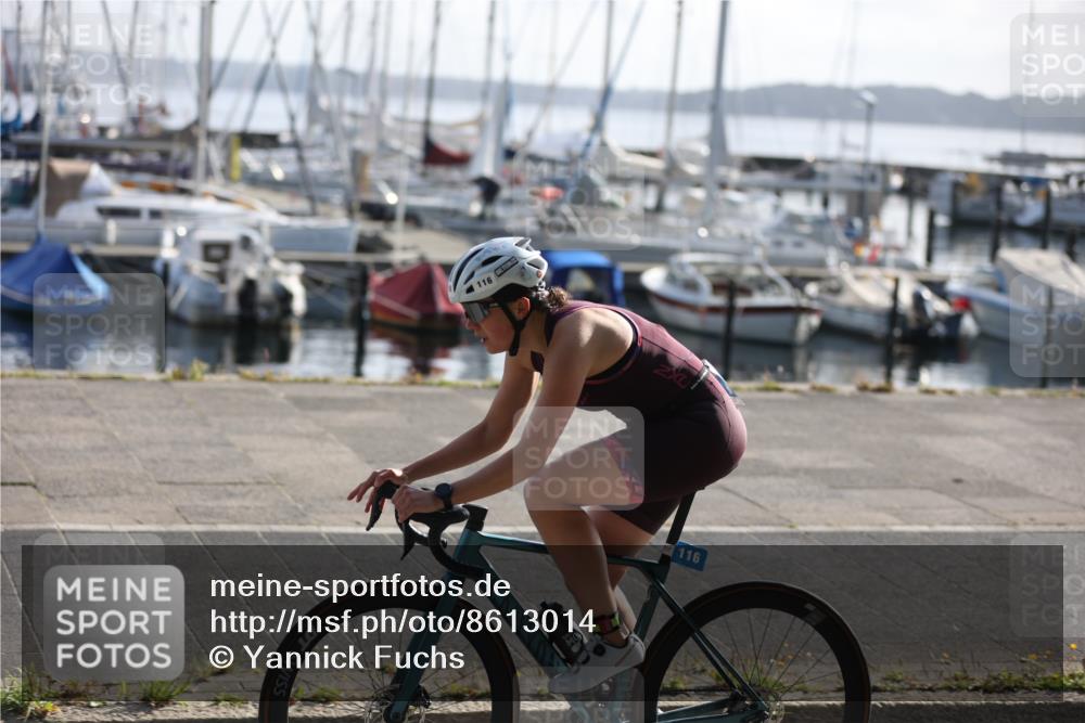 17.08.2025 - KN Förde Triathlon 2025 Yannick Fuchs http://msf.ph/oto/8613014 17.08.2025 09:17:36 Radfahren 116, 113 meine-sportfotos.de