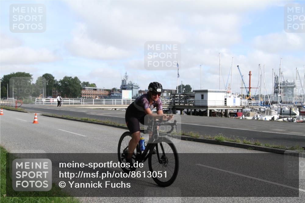 17.08.2025 - KN Förde Triathlon 2025 Yannick Fuchs http://msf.ph/oto/8613051 17.08.2025 09:37:16 Radfahren 115, 164 meine-sportfotos.de