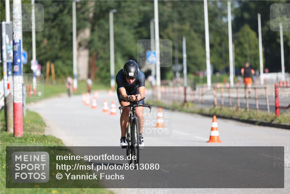 17.08.2025 - KN Förde Triathlon 2025 Yannick Fuchs http://msf.ph/oto/8613080 17.08.2025 09:18:01 Radfahren 119, 253 meine-sportfotos.de