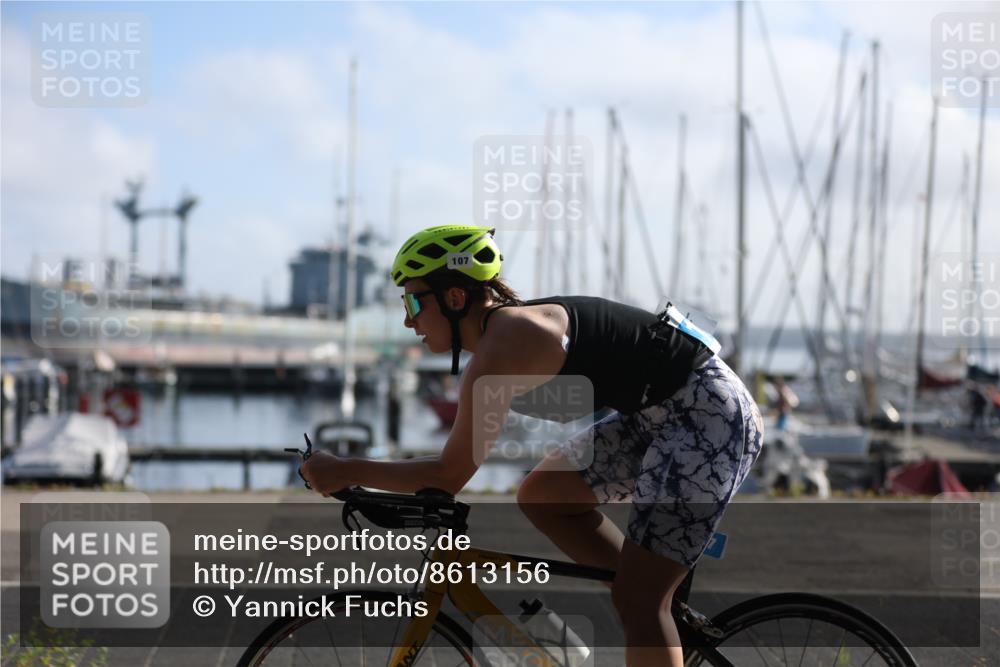17.08.2025 - KN Förde Triathlon 2025 Yannick Fuchs http://msf.ph/oto/8613156 17.08.2025 09:18:13 Radfahren 103, 105, 107, 121, 119 meine-sportfotos.de