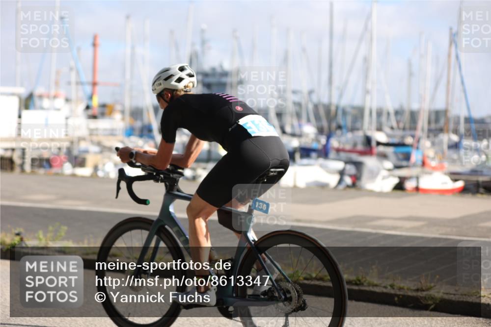 17.08.2025 - KN Förde Triathlon 2025 Yannick Fuchs http://msf.ph/oto/8613347 17.08.2025 09:19:27 Radfahren 114, 136, 102, 136 meine-sportfotos.de