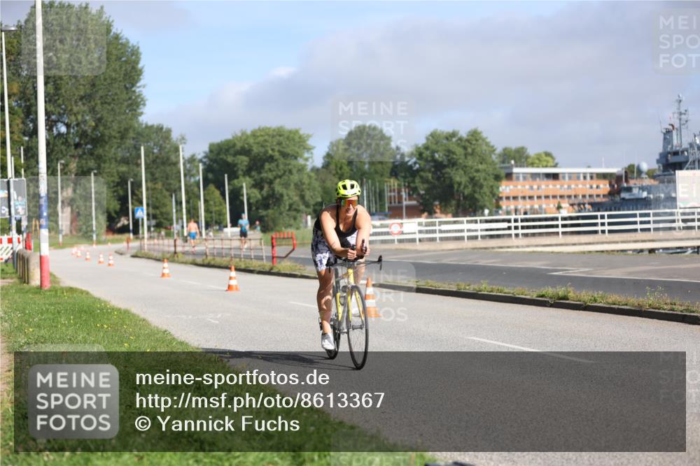 17.08.2025 - KN Förde Triathlon 2025 Yannick Fuchs http://msf.ph/oto/8613367 17.08.2025 09:19:56 Radfahren 107, 119 meine-sportfotos.de