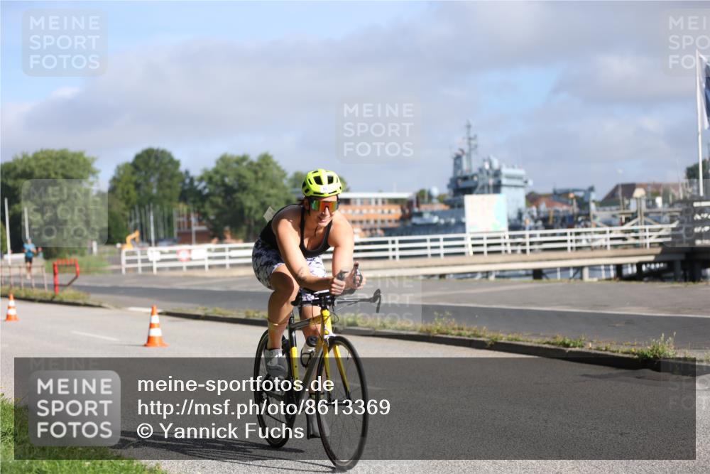 17.08.2025 - KN Förde Triathlon 2025 Yannick Fuchs http://msf.ph/oto/8613369 17.08.2025 09:19:57 Radfahren 107, 119 meine-sportfotos.de