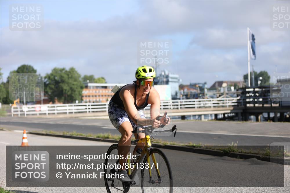 17.08.2025 - KN Förde Triathlon 2025 Yannick Fuchs http://msf.ph/oto/8613371 17.08.2025 09:19:57 Radfahren 107, 119 meine-sportfotos.de