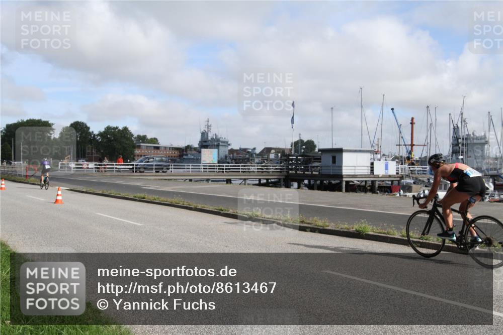 17.08.2025 - KN Förde Triathlon 2025 Yannick Fuchs http://msf.ph/oto/8613467 17.08.2025 09:43:46 Radfahren 128, 130, 138 meine-sportfotos.de
