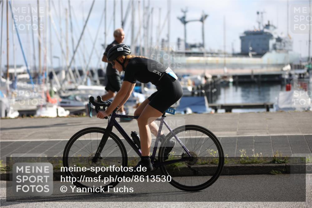17.08.2025 - KN Förde Triathlon 2025 Yannick Fuchs http://msf.ph/oto/8613530 17.08.2025 09:21:29 Radfahren 130, 133, 133 meine-sportfotos.de