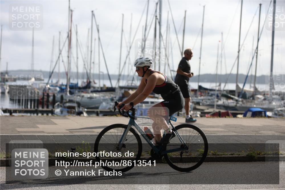 17.08.2025 - KN Förde Triathlon 2025 Yannick Fuchs http://msf.ph/oto/8613541 17.08.2025 09:21:32 Radfahren 130, 130, 133 meine-sportfotos.de