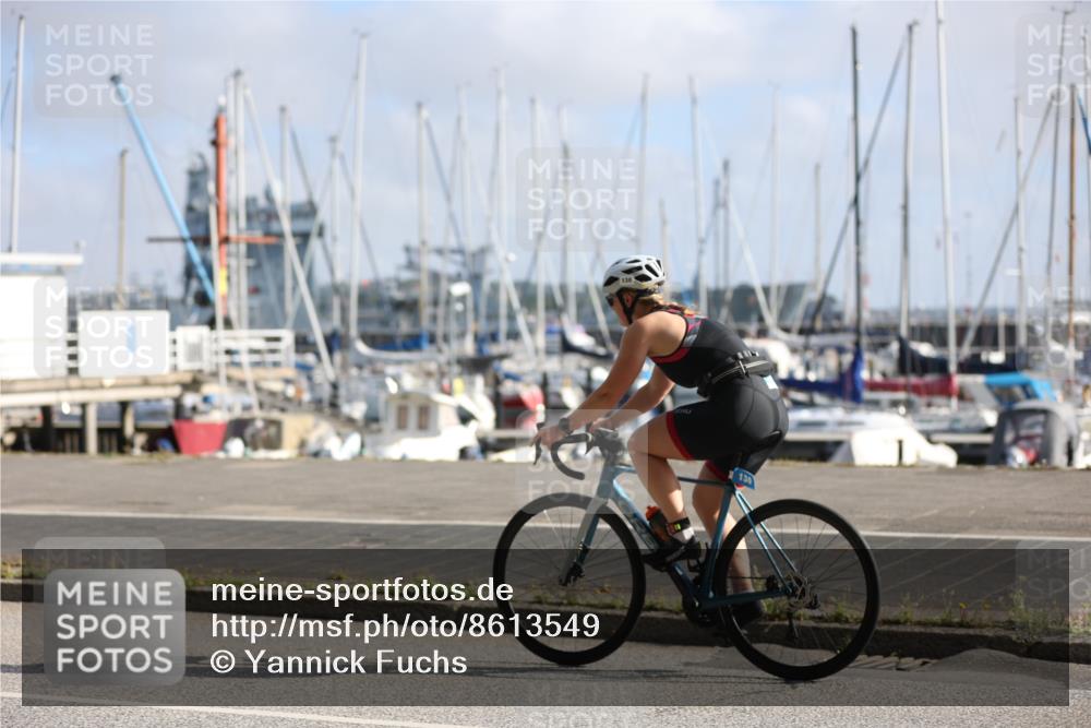 17.08.2025 - KN Förde Triathlon 2025 Yannick Fuchs http://msf.ph/oto/8613549 17.08.2025 09:21:33 Radfahren 122, 138, 130, 133 meine-sportfotos.de