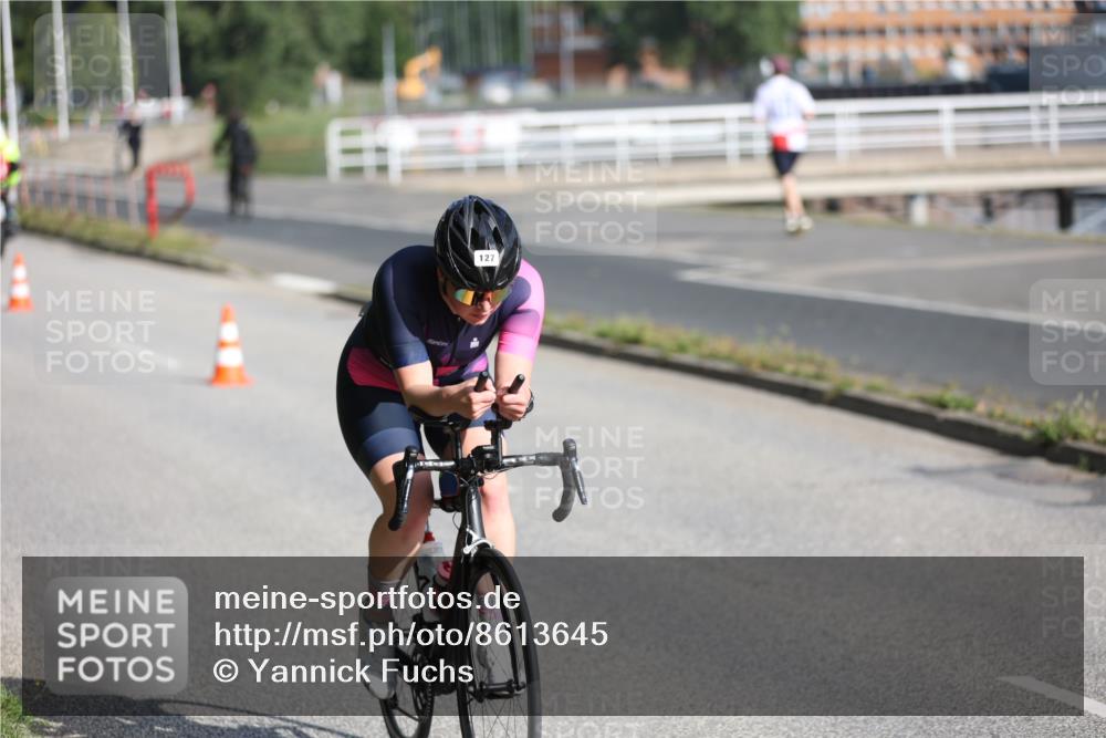 17.08.2025 - KN Förde Triathlon 2025 Yannick Fuchs http://msf.ph/oto/8613645 17.08.2025 09:22:23 Radfahren 104, 127, 126, 198 meine-sportfotos.de