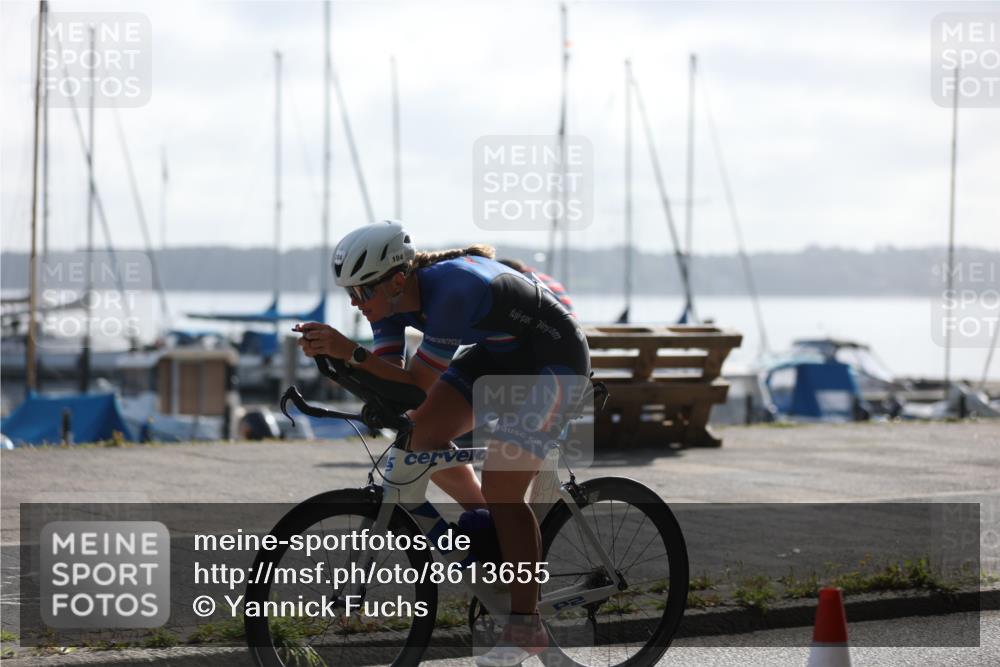 17.08.2025 - KN Förde Triathlon 2025 Yannick Fuchs http://msf.ph/oto/8613655 17.08.2025 09:22:28 Radfahren 104, 148, 127 meine-sportfotos.de