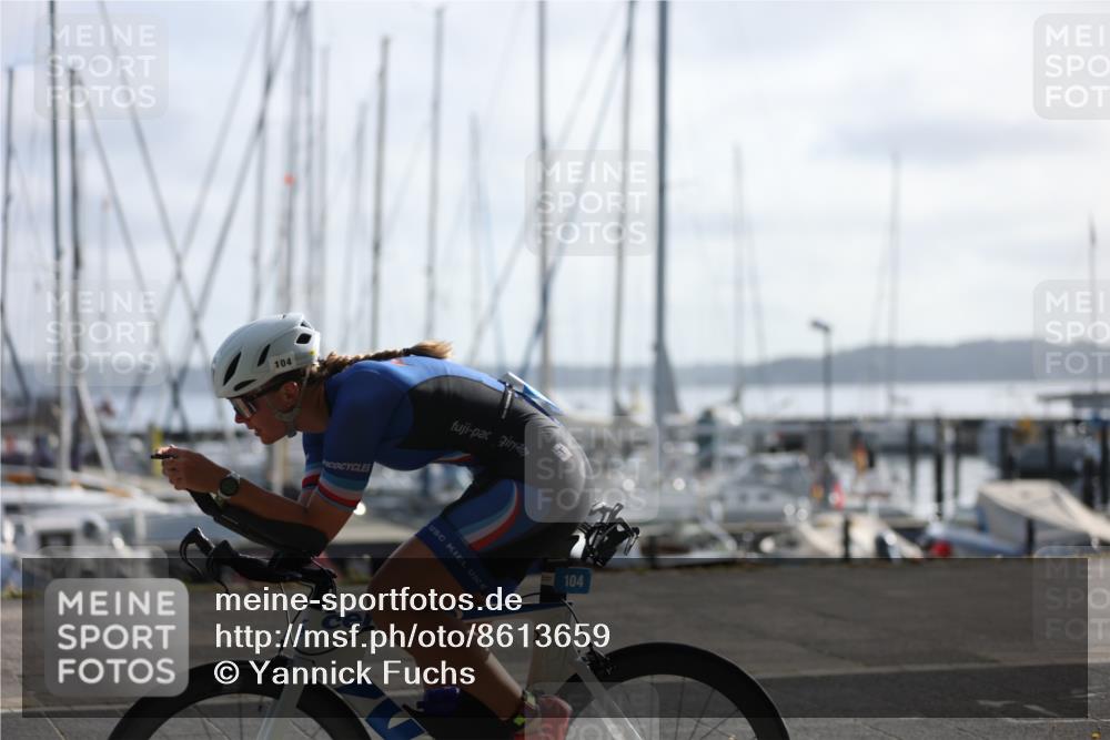 17.08.2025 - KN Förde Triathlon 2025 Yannick Fuchs http://msf.ph/oto/8613659 17.08.2025 09:22:28 Radfahren 104, 148, 127 meine-sportfotos.de